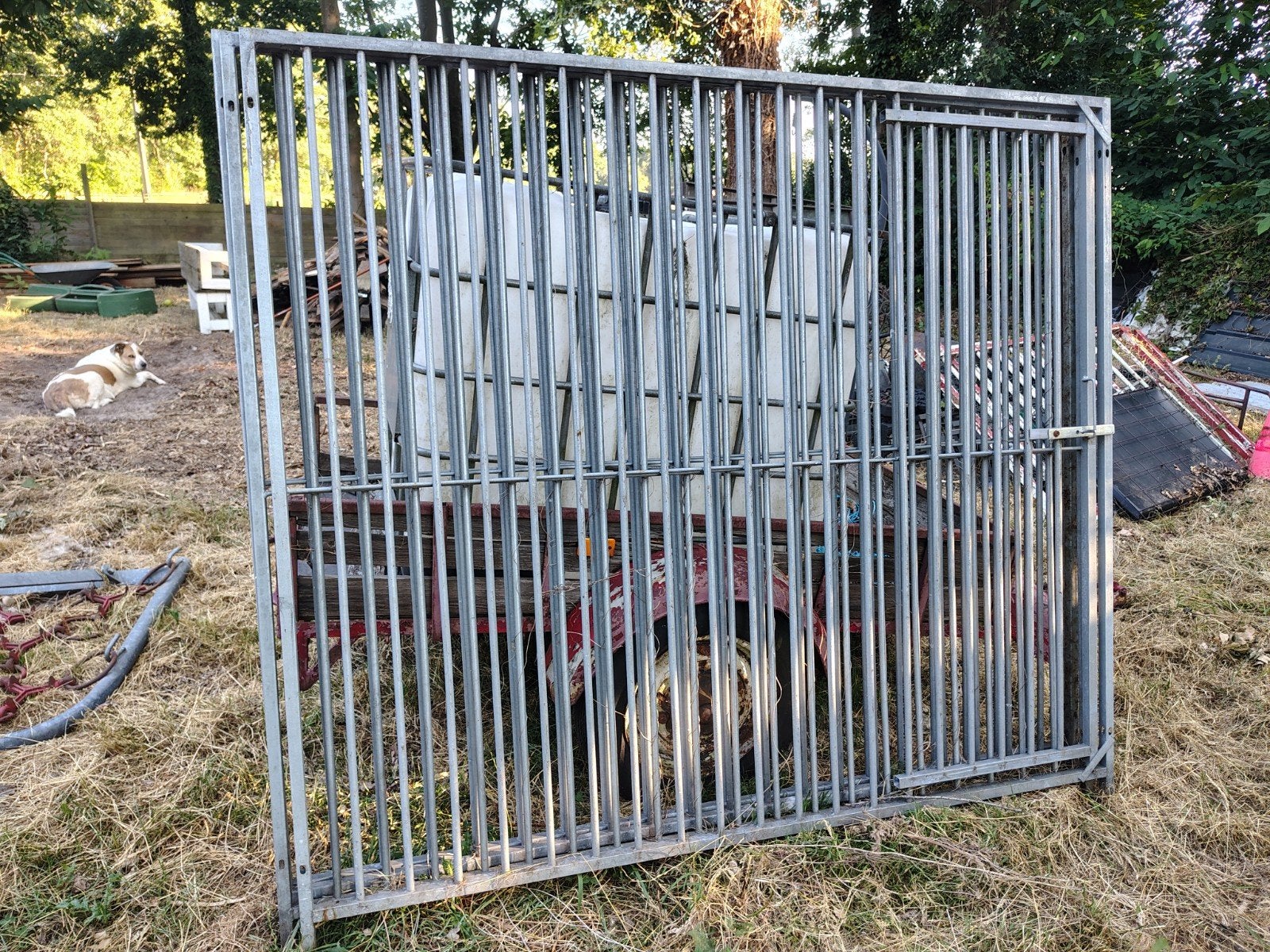 Hondenren 3 panelen + 1 paneel met deur, Animaux & Accessoires, Maisons pour chiens, Enlèvement, 100 cm ou plus, 110 cm ou plus