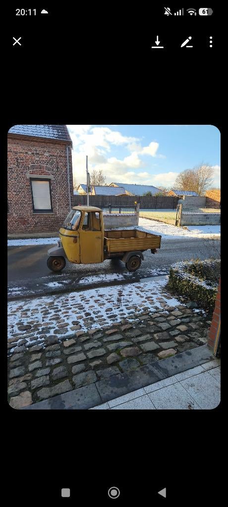 (Vespa) Piaggio Ape, Motoren, Ophalen, 1 cilinder, 12 t/m 35 kW