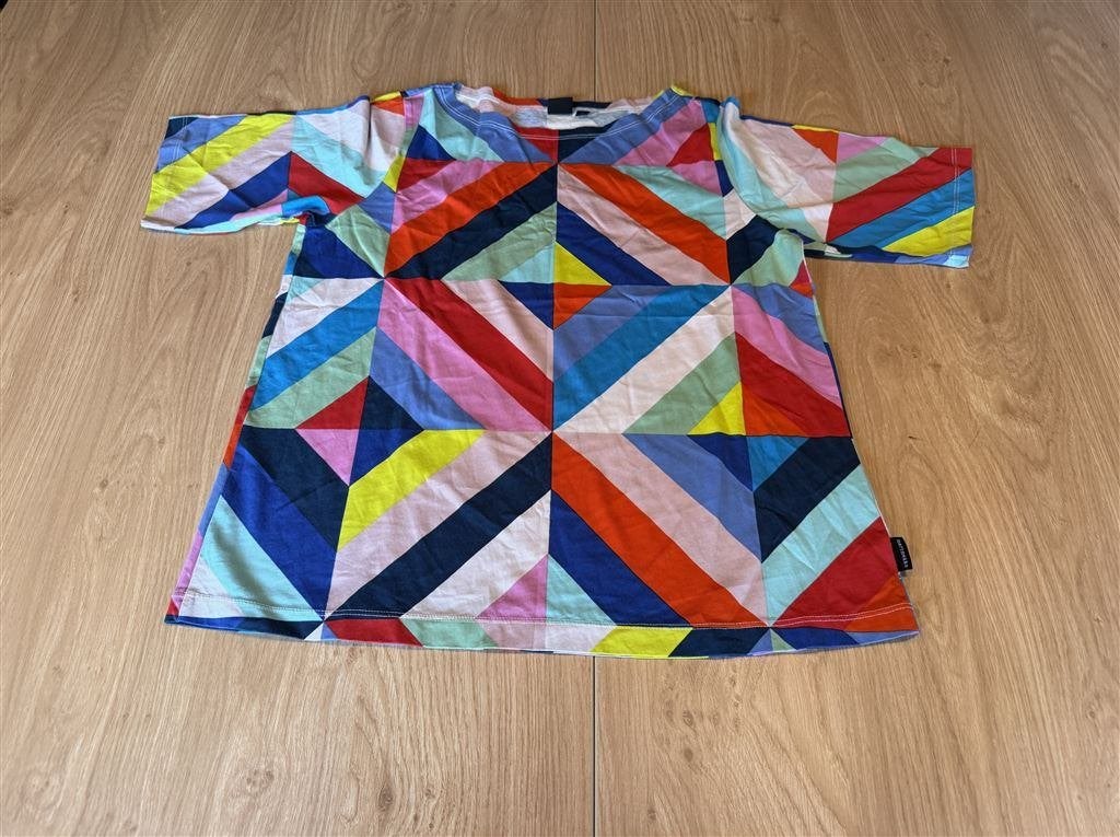 Marimekko x Uniqlo Geometrische Print Dames T-Shirt XS, Enlèvement ou Envoi, Comme neuf