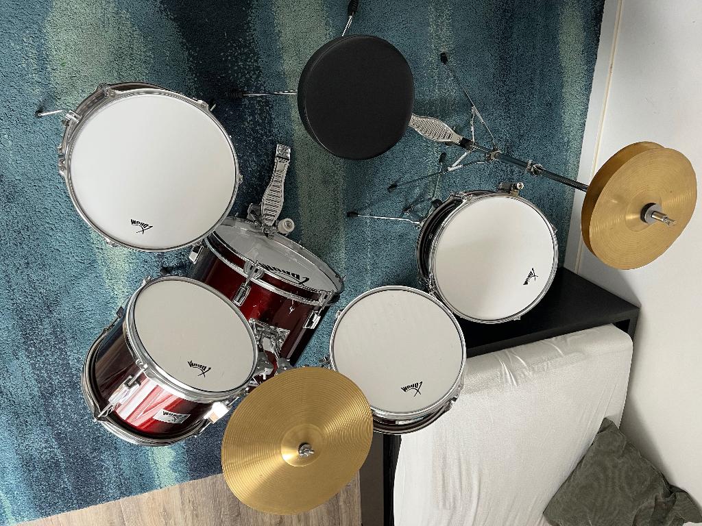 Drumstel kind, Muziek en Instrumenten, Drumstellen en Slagwerk, Ophalen, Gebruikt, Overige merken