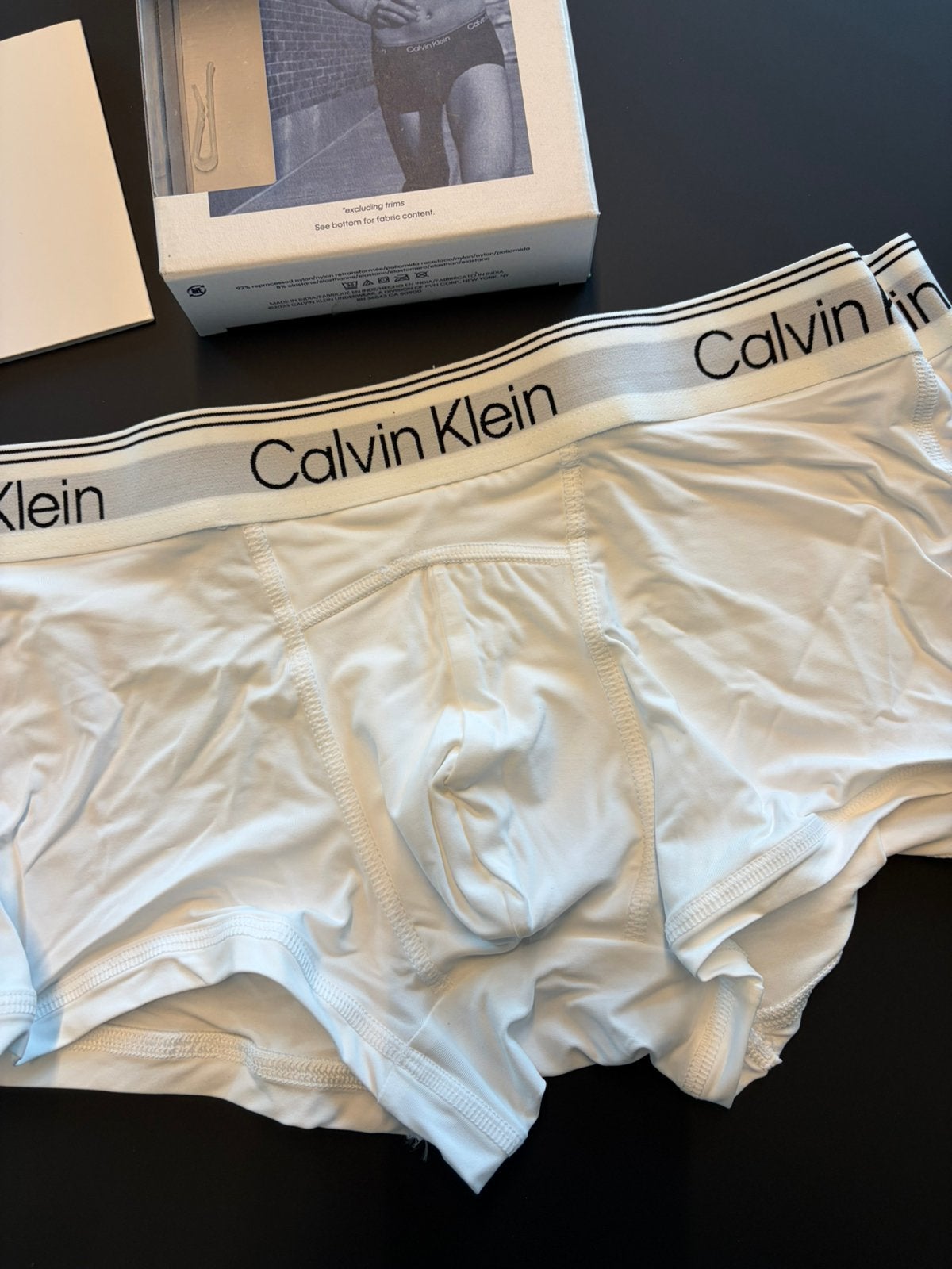 Calvin Klein Athletic Nylon Trunk, Kleding | Heren, Verzenden, Wit, Boxer