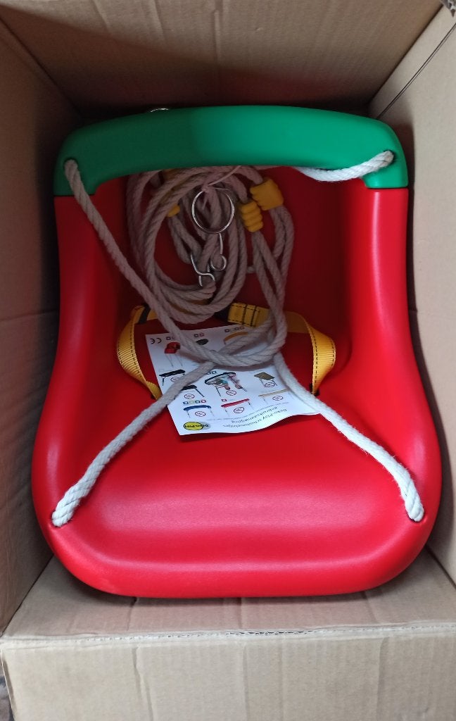 Peuterschommel met inlegkussen NIEUW - €20, Ophalen of Verzenden, Nieuw, Schommel