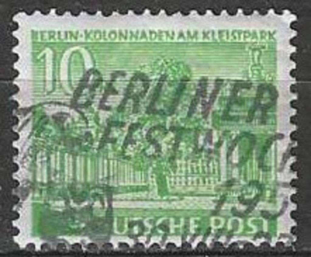 Allemagne Berlin 1949 - Yvert 33 - Monuments (ST), Envoi, Affranchi
