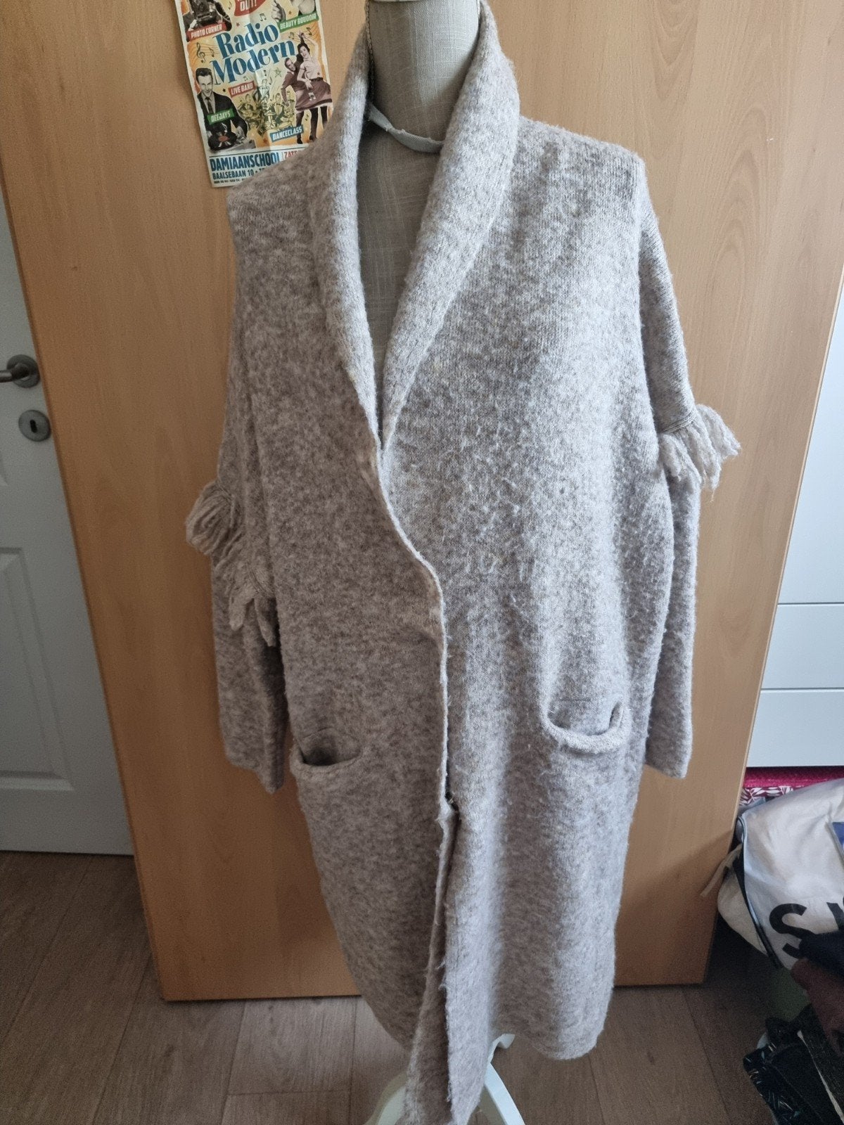 C’est Beau la Vie! – Lange cardigan – maat XL, C’est Beau la Vie, Ophalen of Verzenden, Maat 46/48 (XL) of groter, Beige