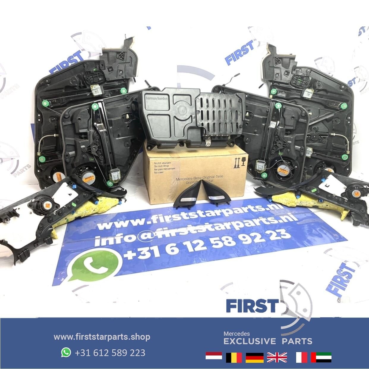 Mercedes HARMAN KARDON SPEAKERS + SUBWOOFER + VERSTERKER W17, Auto diversen, Ophalen of Verzenden, -, -, -