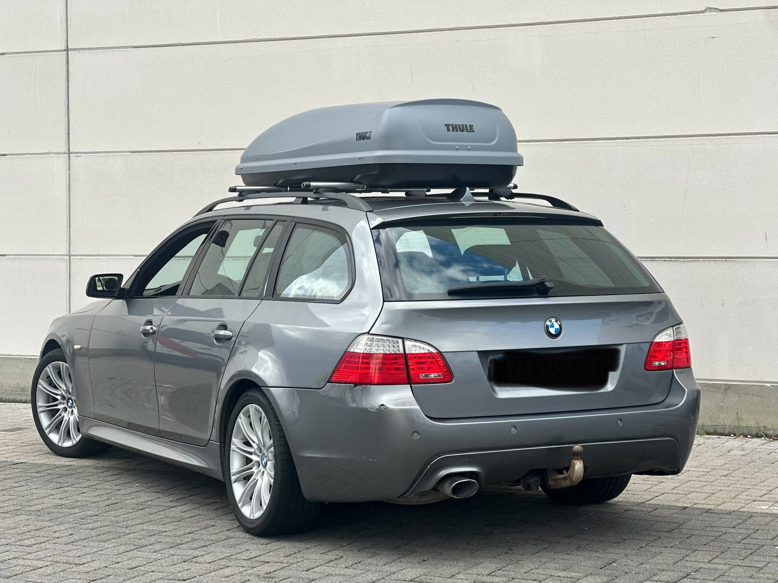 Bmw 520d E61 M-pakket 1ste eigenaar, Auto's, Zwart, Bedrijf, Zilver of Grijs, Te koop