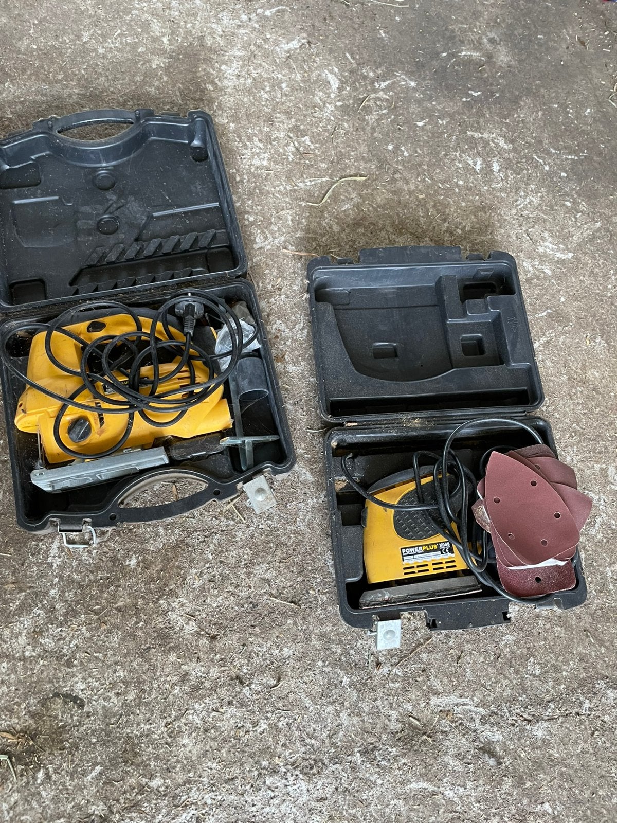 powerplus schuurmachine decopeerzaag, Doe-het-zelf en Bouw, Ophalen, Zo goed als nieuw
