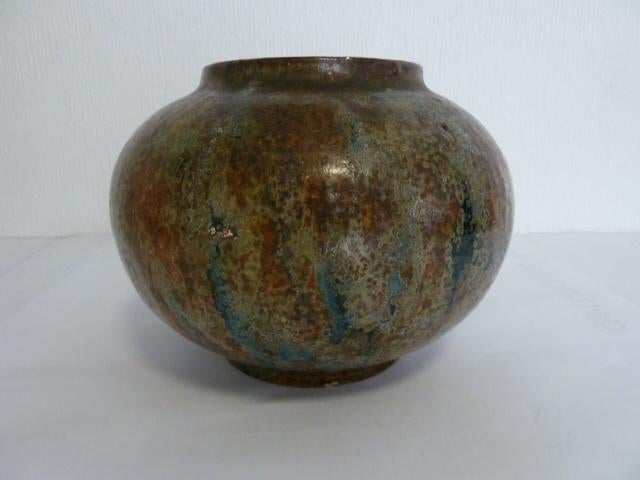 Keramiek // aardewerk vaas Roger Guérin 203  18cm diam., Antiek en Kunst, Antiek | Keramiek en Aardewerk, Ophalen of Verzenden