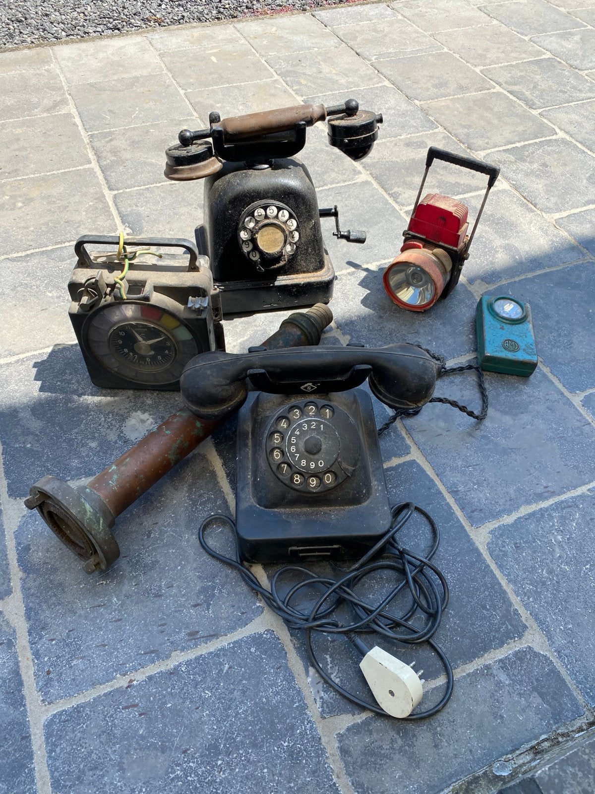 Rommelmarkt spullen, Ophalen, Gebruikt