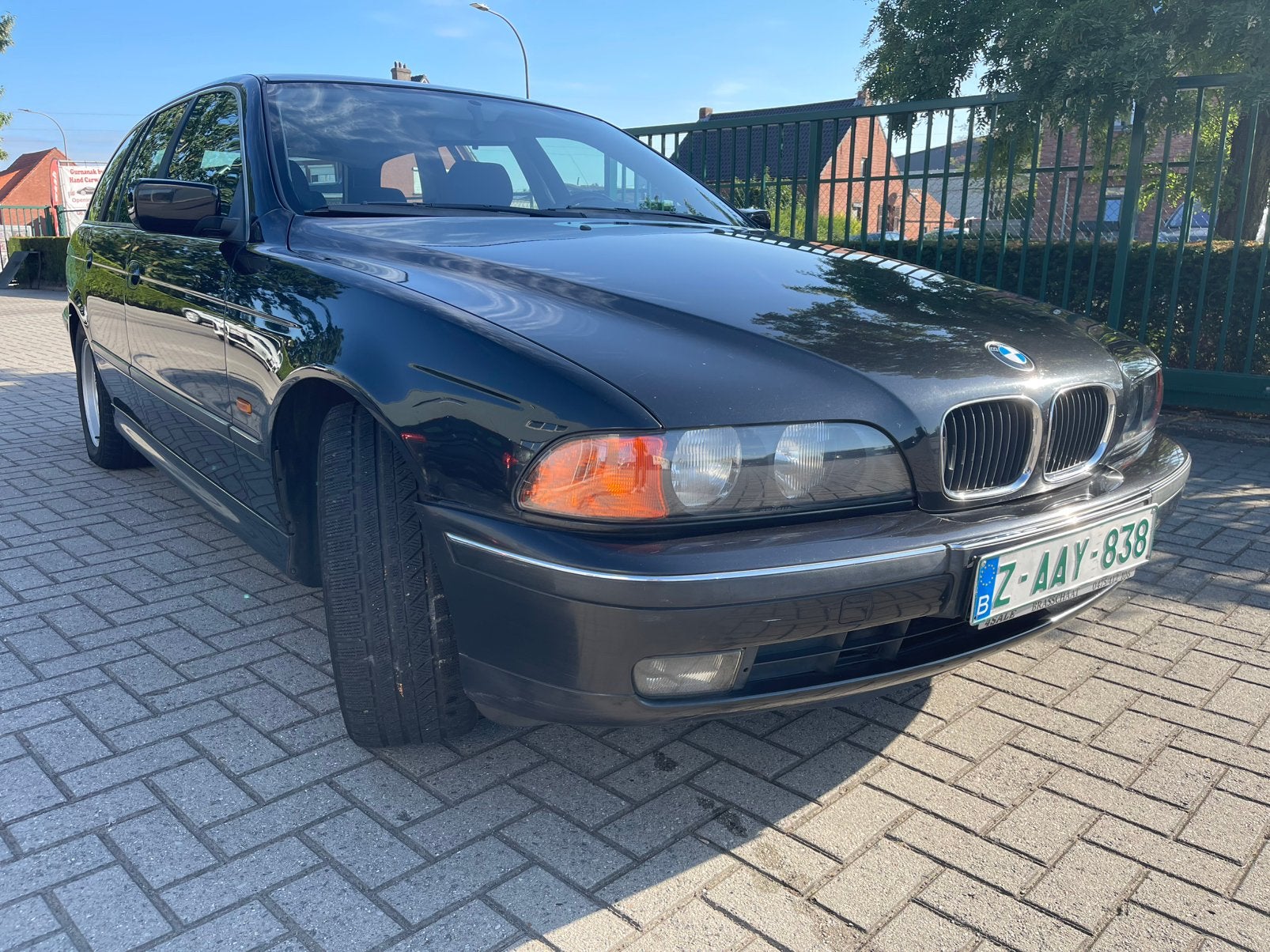 523i Break 6cyl./AC/Open dak!!!!!!, Auto's, BMW, Stof, Zwart, 2494 cc, Zwart