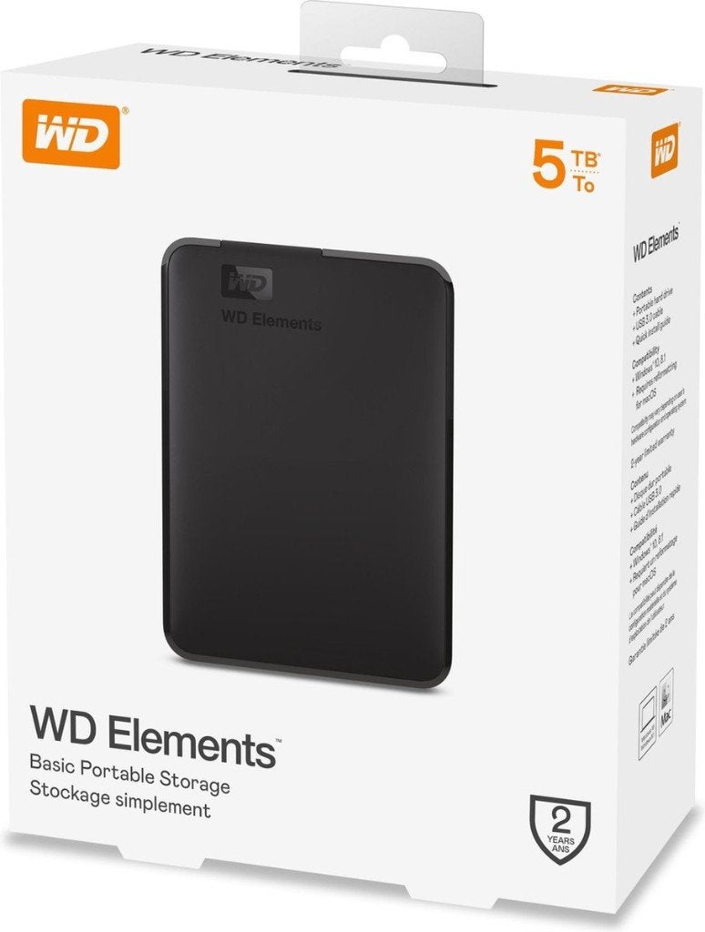 WD Elements 5 TB USB 3.0 portable, Computers en Software, Gebruikt, HDD, Ophalen of Verzenden, 5TB