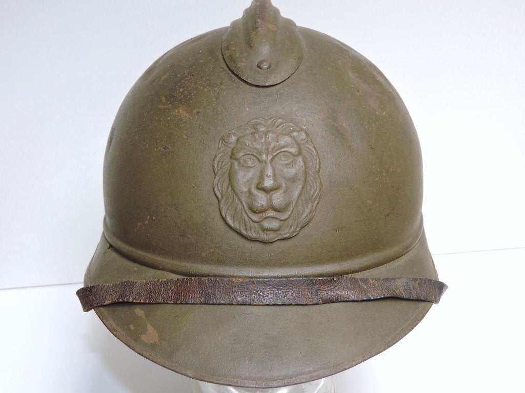 1931-1940 ABL Casque d'un soldat belge 2 Reg CHASSEURS PIED, Enlèvement ou Envoi, Autres