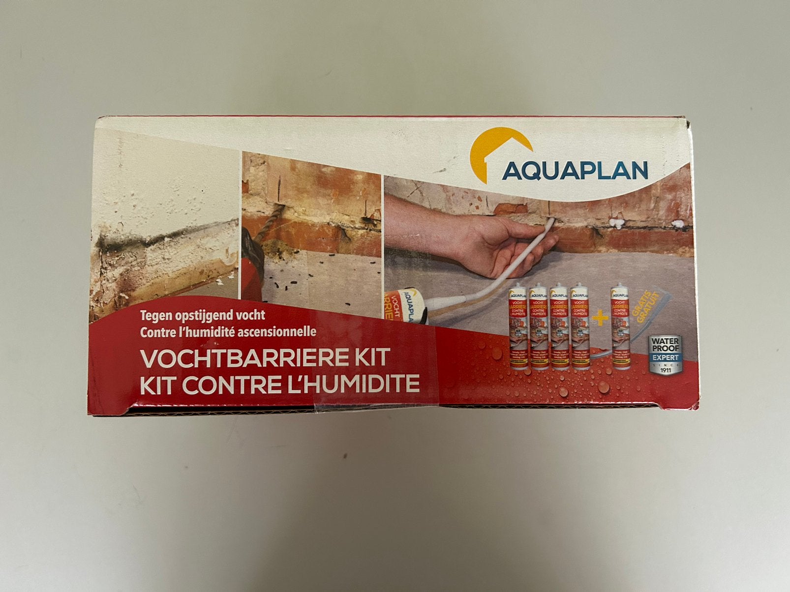 Aquaplan Vochtbarrière kit 4+1, Ophalen of Verzenden, Zo goed als nieuw