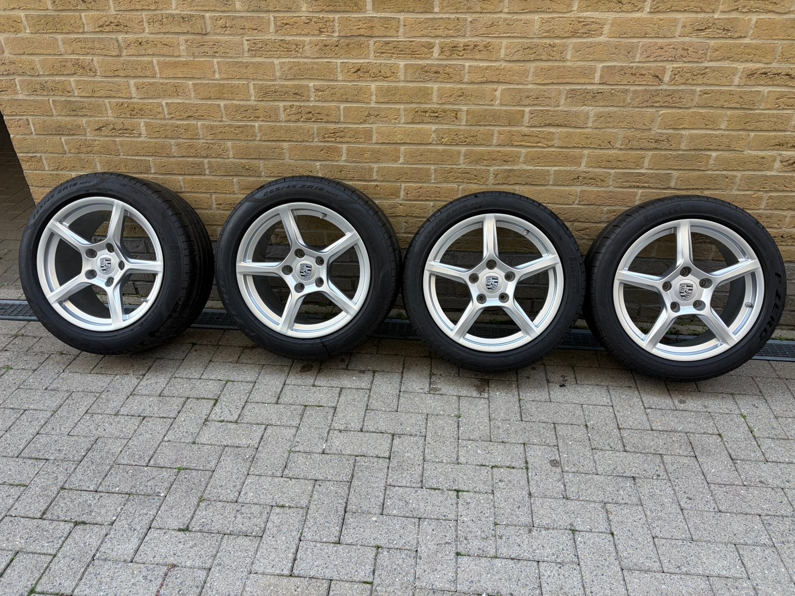 Jantes Porsche Boxster 981 - Cayman 982 - etat neuf !, Pneus et Jantes, 265 mm, Pneus été, 18 pouces