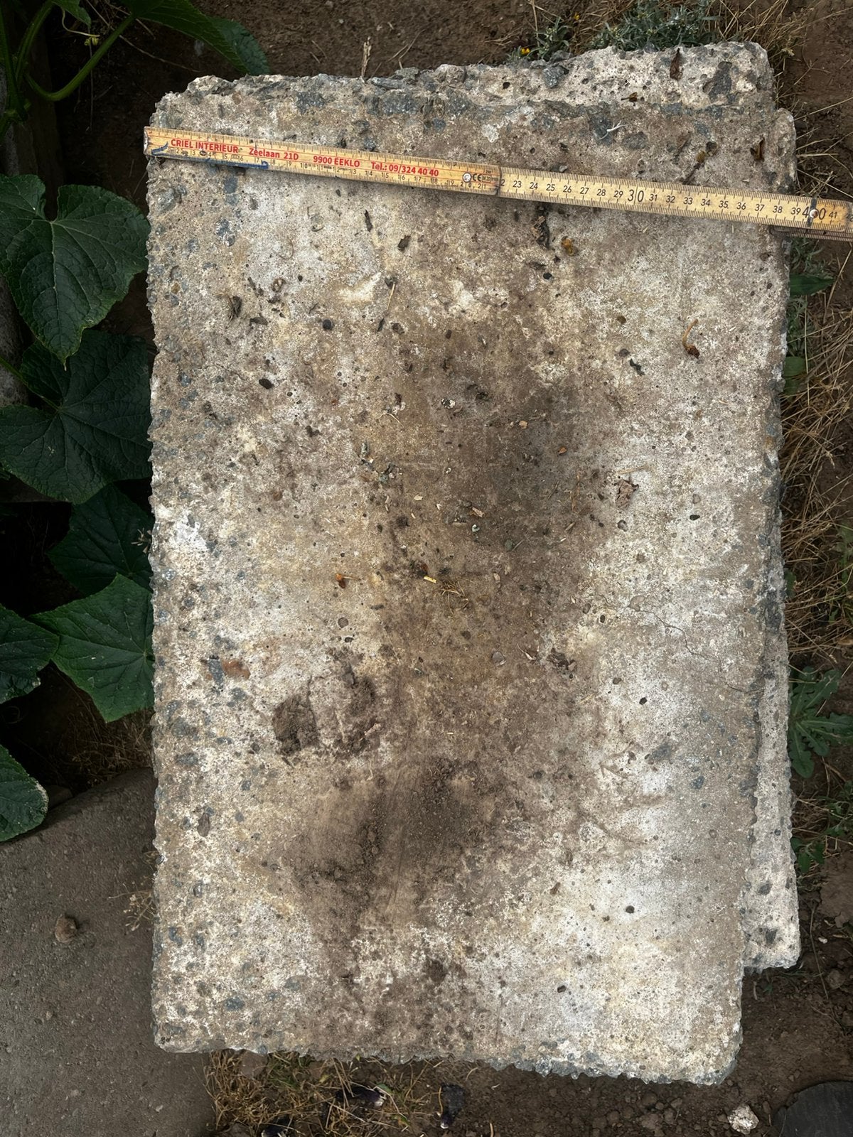 Betonplaten, Ophalen, Gebruikt