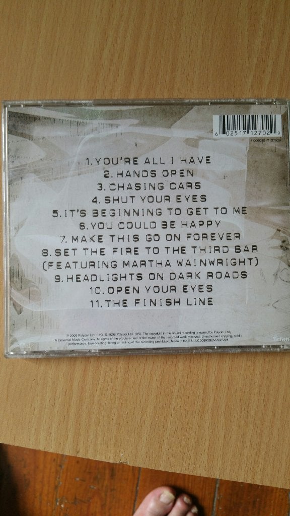 Cd Snowpatrol Eyes Open, CD & DVD, CD | Rock, Pop rock, Comprend un livret, Comme neuf, Enlèvement