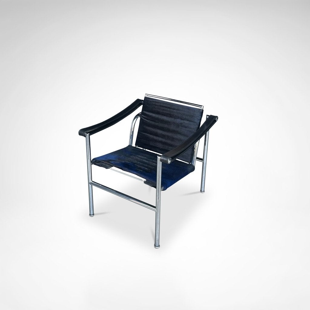 LC1 fauteuil | Le Corbusier | Cassina | jaren 80 | ponyskin, Huis en Inrichting, Ophalen, Gebruikt, Overige kleuren, Leer