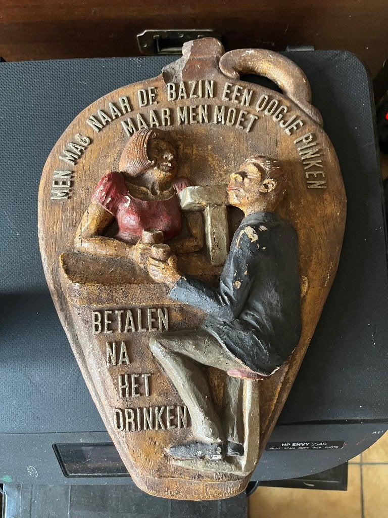 Nostalgisch café plate, Ophalen, Huis en Inrichting