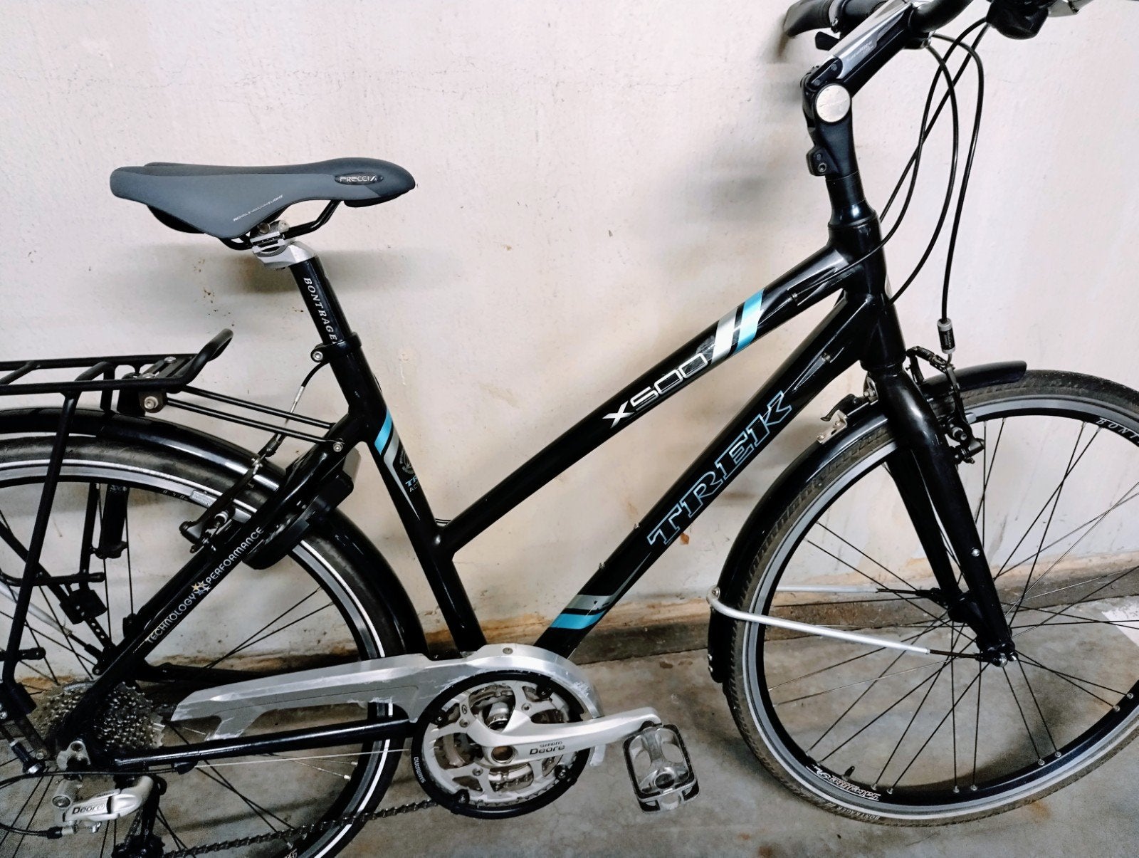 Sportieve Trek damesfiets Large, Fietsen en Brommers, Fietsen | Dames | Damesfietsen, Ophalen, Zo goed als nieuw, Versnellingen