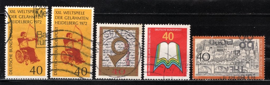 DUITSLAND Lot 1972 gestempeld, Verzenden, BRD, Gestempeld