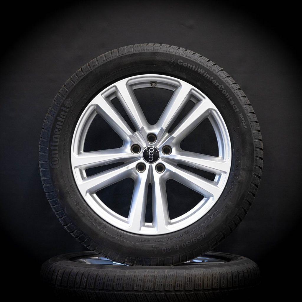 Winterbanden + Origele velgen Audi Q7 SQ7 E-tron 255/50 R20, Auto-onderdelen, Gebruikt, 255 mm, -, -