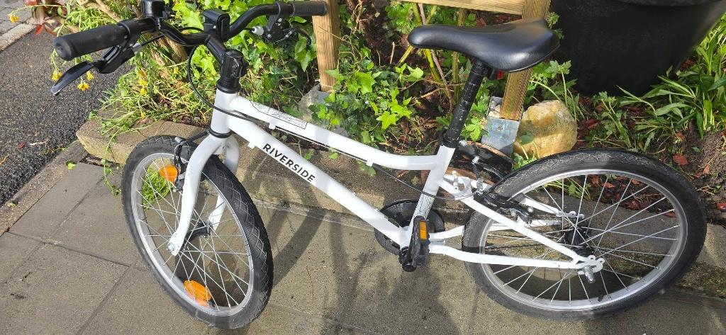 velo enfant blanc riverside 20 pouces( 6 a 8 ans), Enlèvement, Utilisé