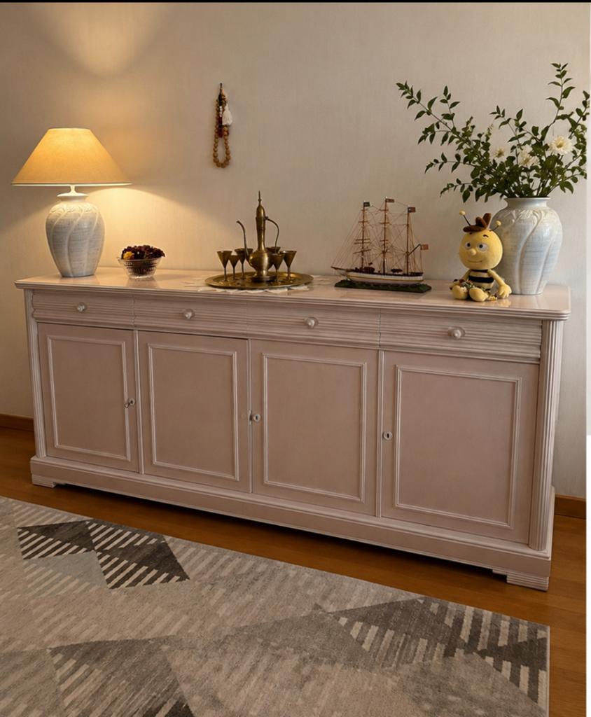 sideboard/buffet cabinet, Minder dan 50 cm, Eikenhout, 200 cm of meer, Ophalen of Verzenden
