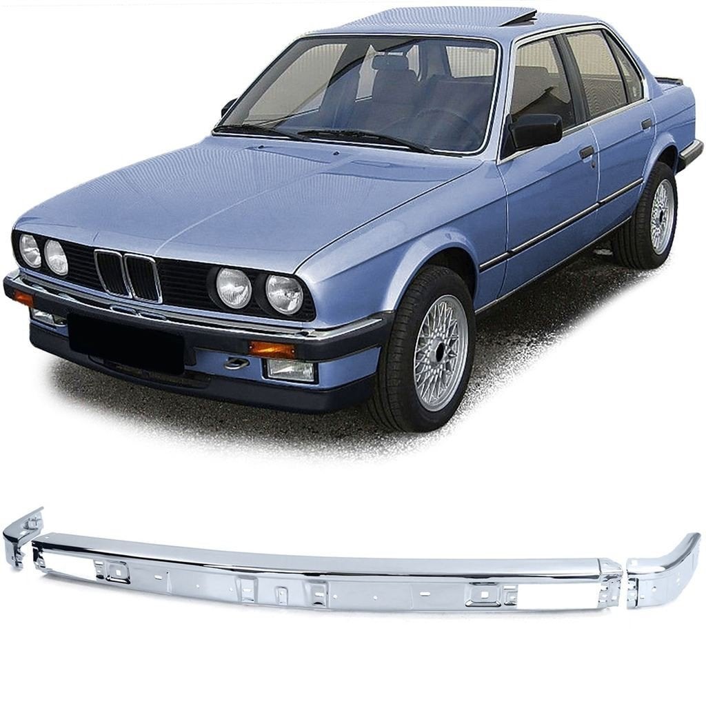 Voorbumper Chroom Voor BMW E30 Set 3-delig [Midden + Links +, Verzenden