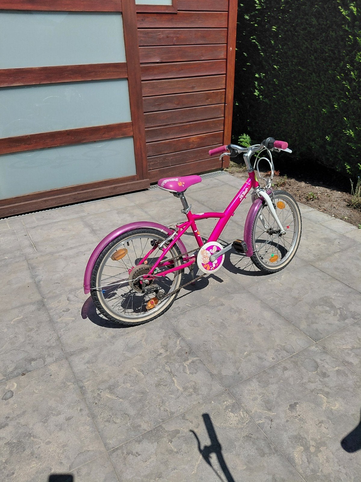 Roze kinderfiets Decathlon 20inch, Enlèvement, Utilisé, Frein sur jante, Decathlon