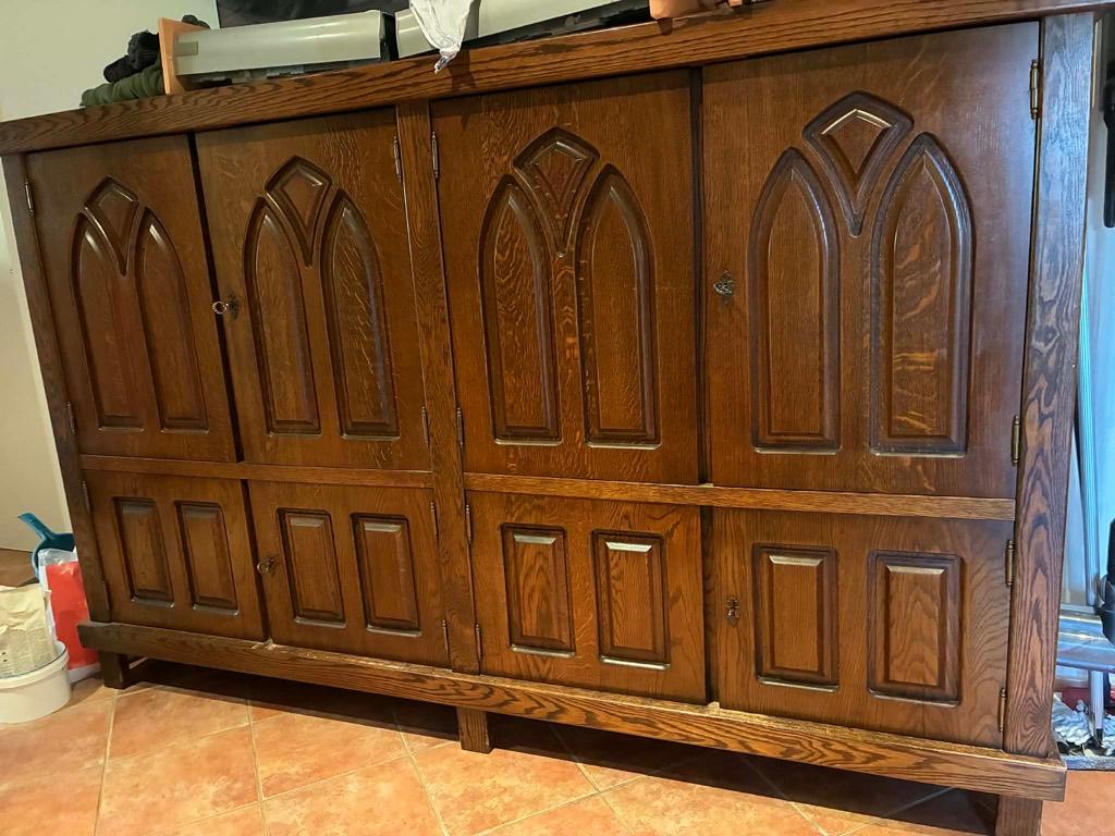 Kasten te koop, Huis en Inrichting, Ophalen, Gebruikt, Met deur(en), Eikenhout