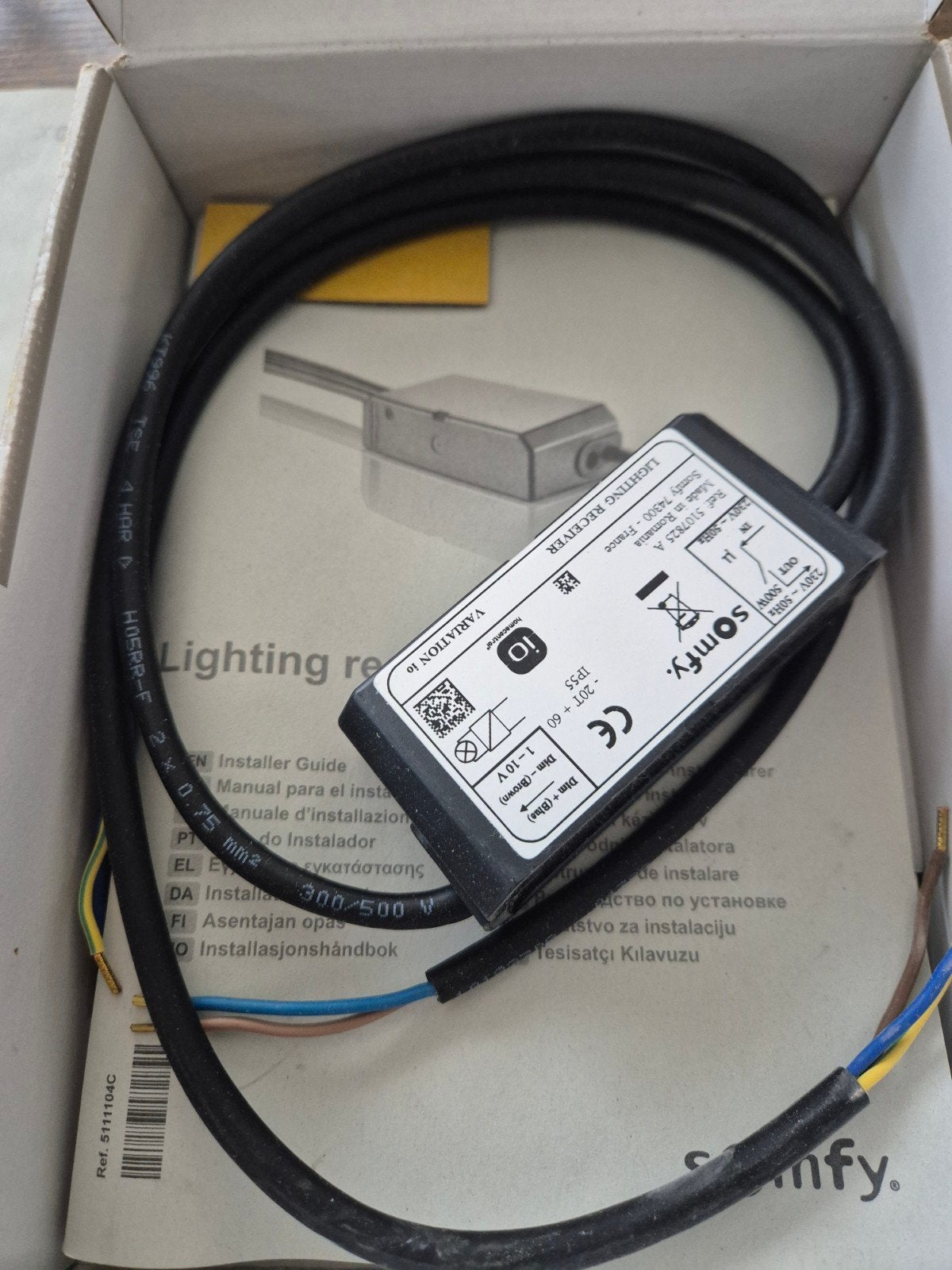 Somfy lichting receiver variaties io 19l nieuw !, Doe-het-zelf en Bouw, Rolluiken, Ophalen