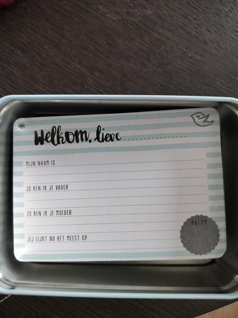 Kraambezoek invulkaarten - gratis, Ophalen