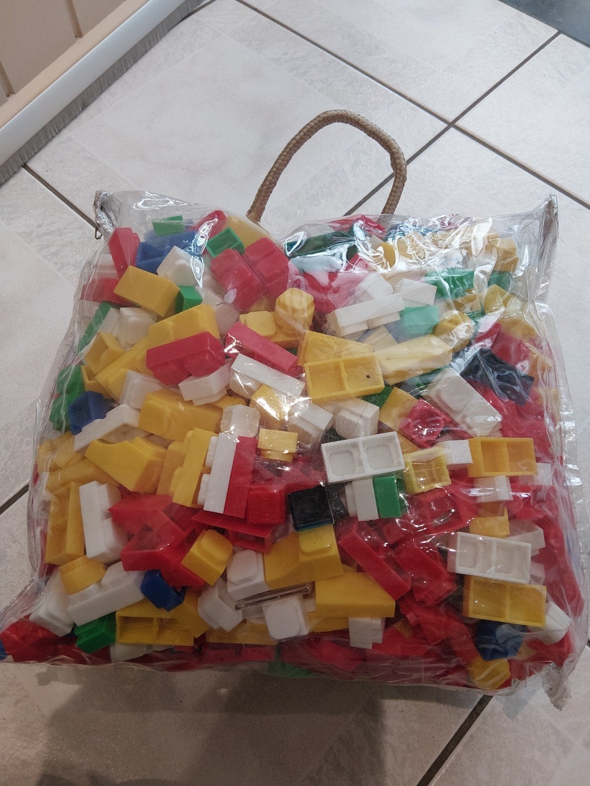 Zak met blokken, Enfants & Bébés, Jouets | Blocs de construction, Enlèvement ou Envoi, Utilisé, Autres marques