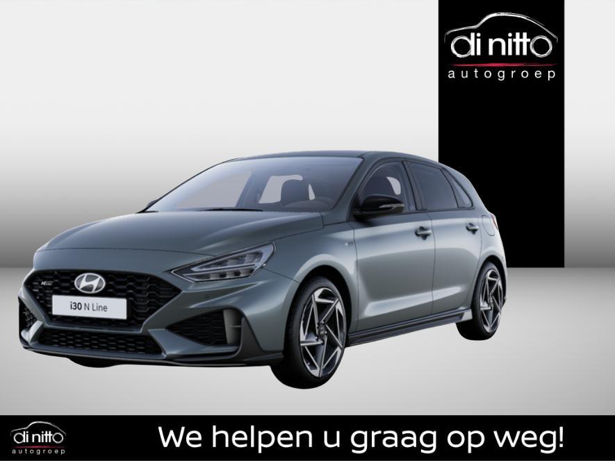 Hyundai i30 1.5 T-GDI SKY N-LINE 7-DCT 48V MILD HYBR, Auto's, Stof, Zwart, Bedrijf, 5 zetels