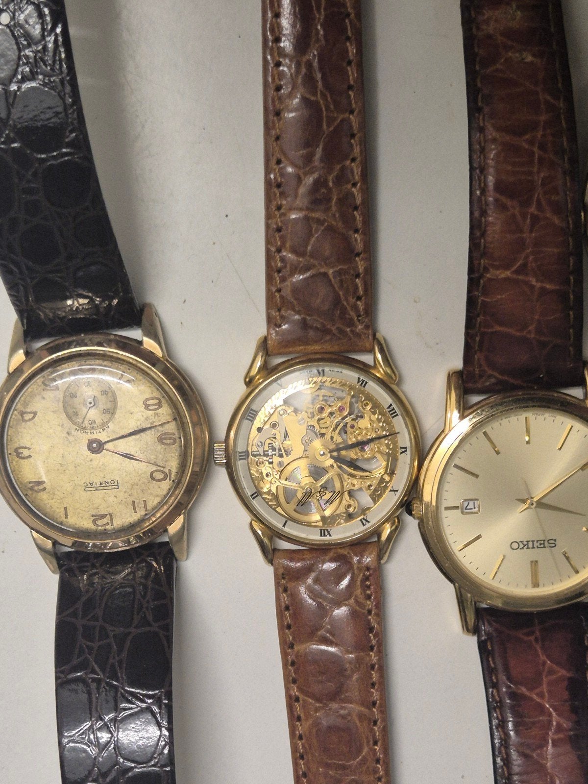 3montres m m seiko pontiac, Bijoux, Sacs & Beauté, Enlèvement ou Envoi, Seiko