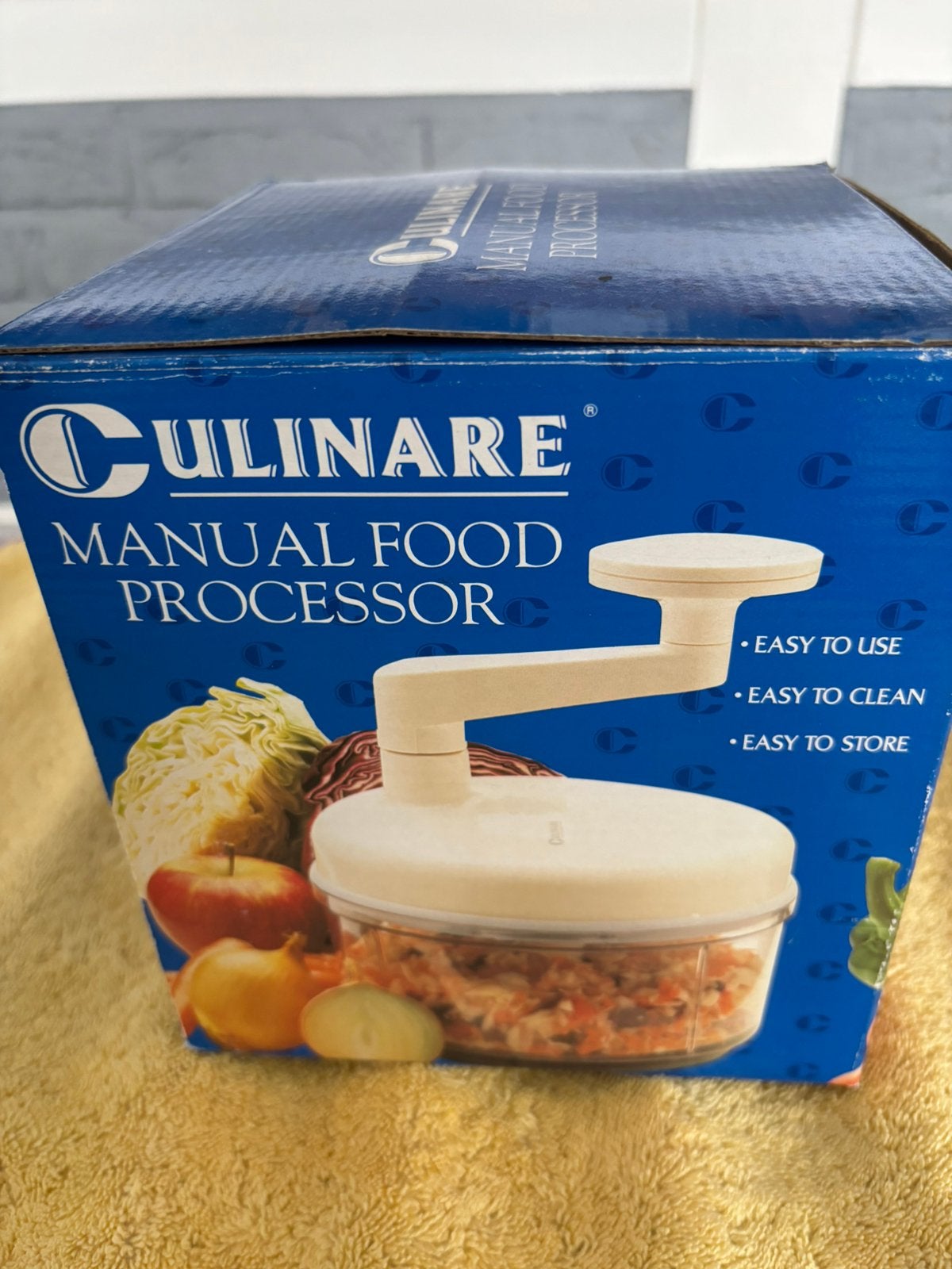 Culinare handmatige foodprocessor / hakmolen, Ophalen, Zo goed als nieuw, Kunststof, Beige