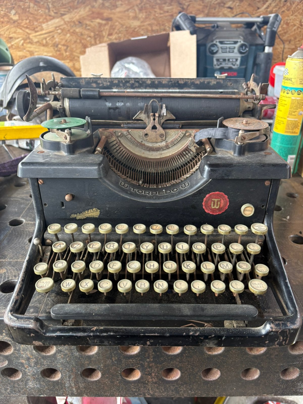 Oude typemachine, Ophalen of Verzenden, Gebruikt