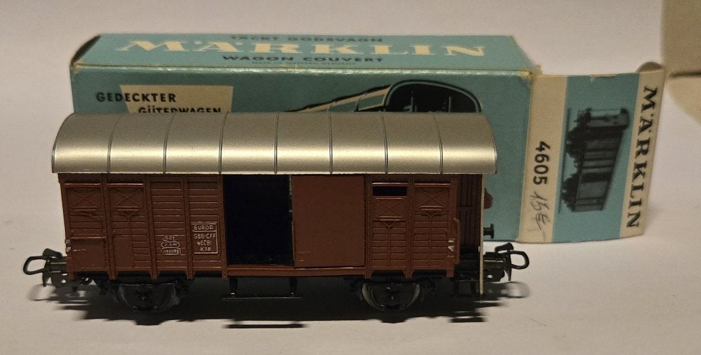 Marklin H0 4605 Wagon couvert SBB-CFF, Ophalen of Verzenden, Gebruikt, Wagon, Märklin
