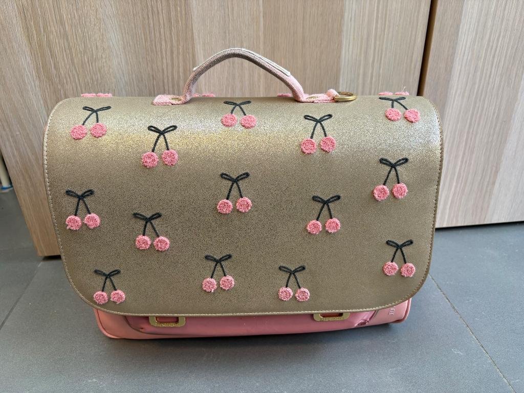 Jeune premier boekentas, Ophalen, Gebruikt, Roze, Aktetas of Boekentas