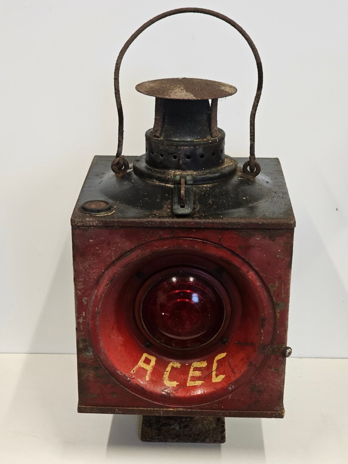 Lampe de train à lanterne de signalisation ancienne, Enlèvement ou Envoi