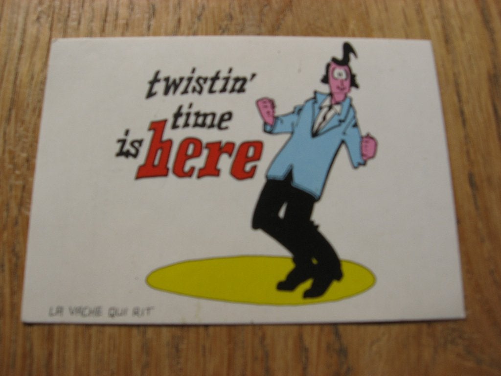 Sticker Twistin time is here La Vache Qui Rit, Collections, Enlèvement ou Envoi, Neuf, Autres types