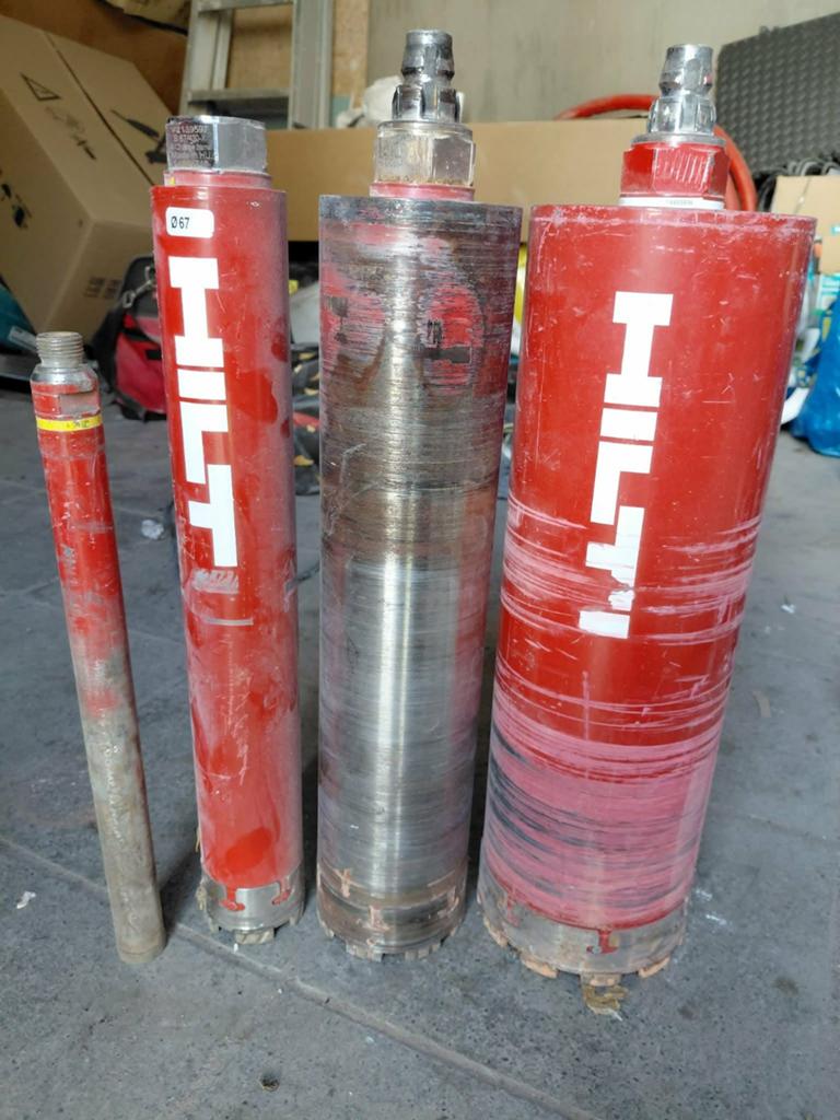 Set Hilti diamantboren / kernboren. Verschillende diameters, Ophalen
