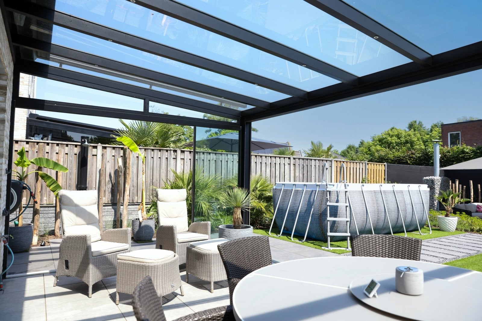 Overkapping carport veranda vele opties meerdere modellen, Tuin en Terras, Ophalen, Nieuw, Carport