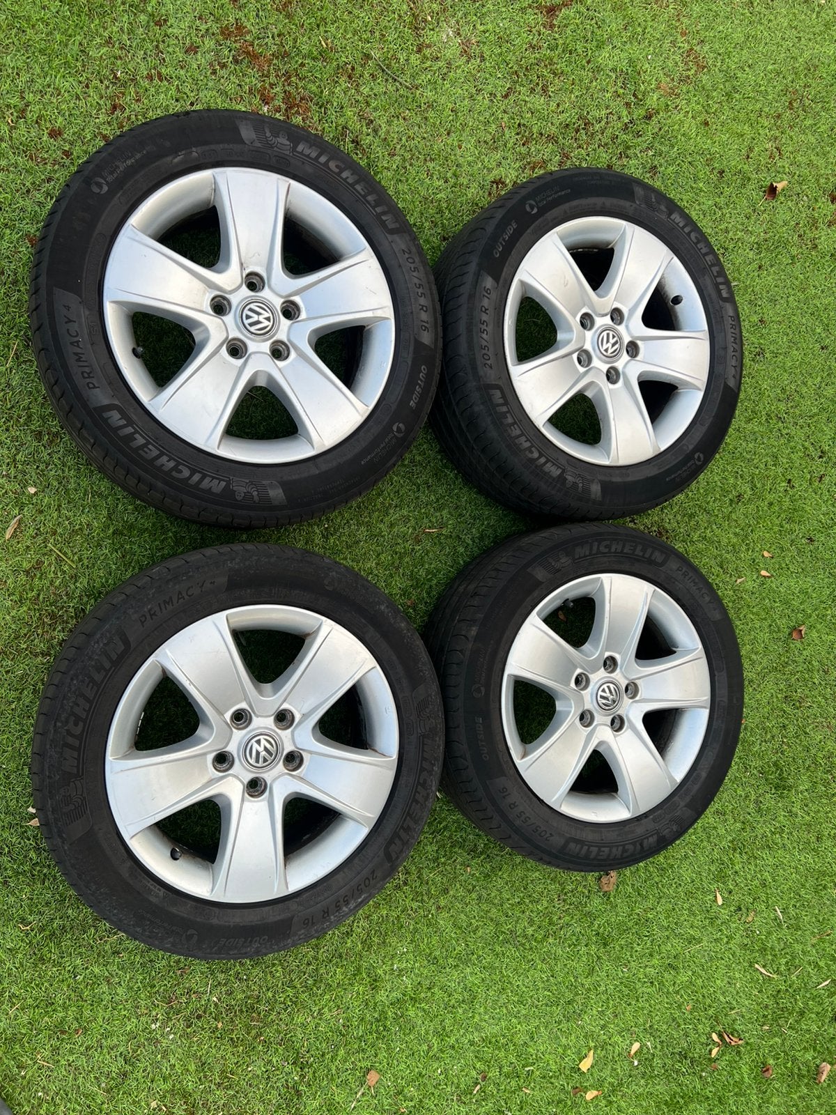 5x112 16 inch Originele VW Skoda Seat Velgen met Michelin, Auto-onderdelen, Banden en Velgen, Gebruikt, 16 inch, Banden en Velgen