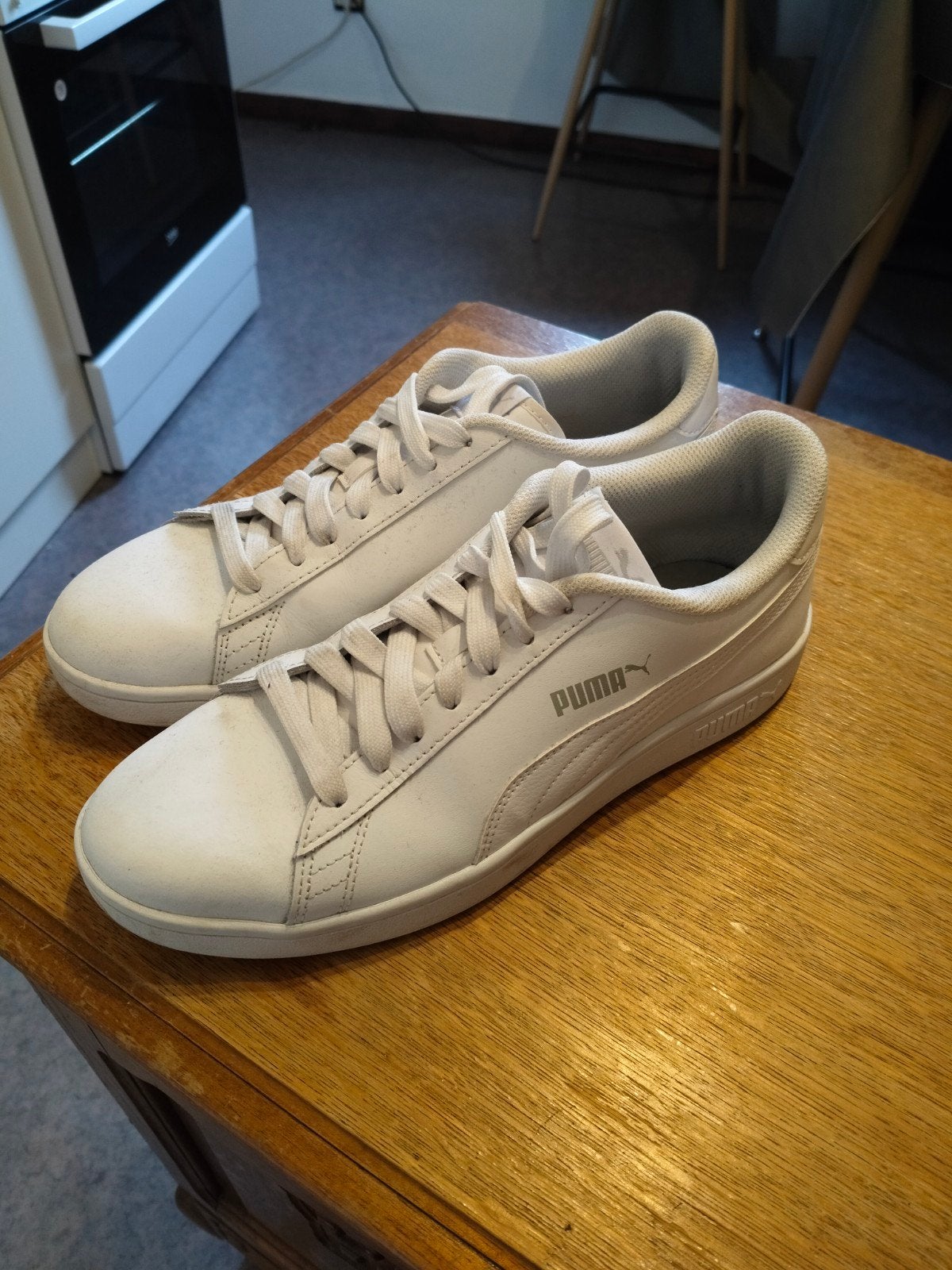 Chaussures puma blanche, Puma, Comme neuf, Enlèvement, Blanc