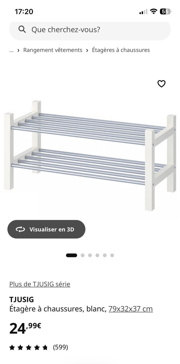 TJUSIG - IKEA schoenenrek, Ophalen, Gebruikt