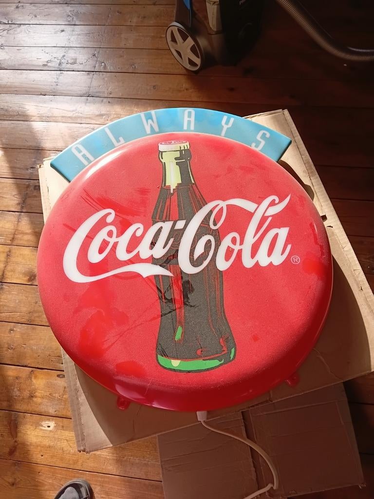Enseigne lumineuse coca-cola vintage, Verzamelen, Merken en Reclamevoorwerpen, Ophalen