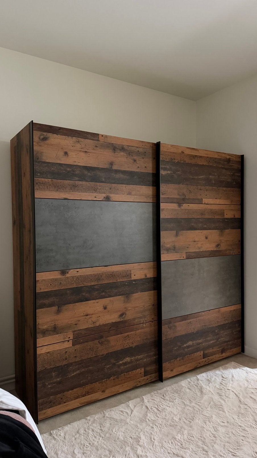 Slaapkamer set / bed / klerenkast / nichtkast / kamode, Enlèvement, Comme neuf, Deux personnes