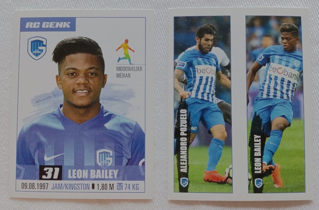 Autocollants Leon Bailey (rookie) - Pro League 2017, Enlèvement ou Envoi, Comme neuf, Autocollant