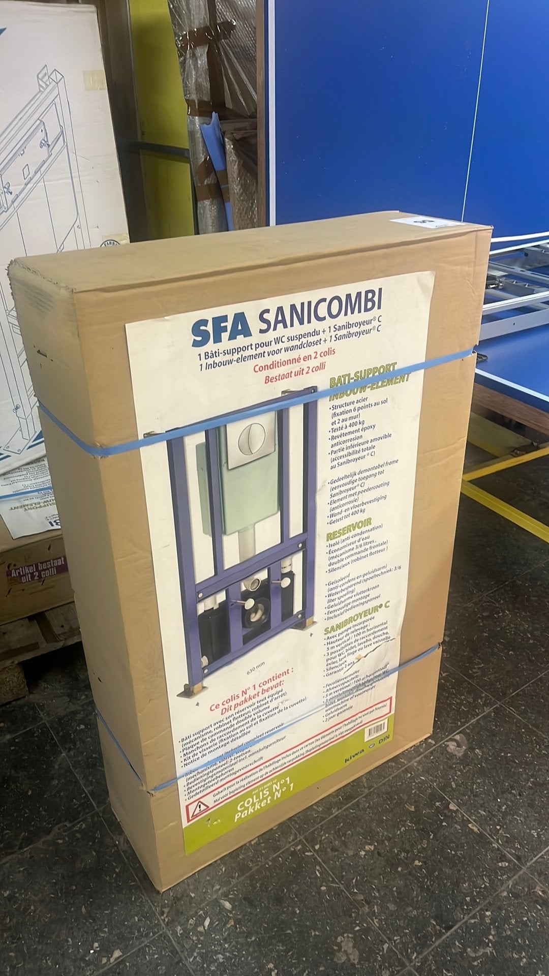 Sfa sanicombi structure bati-support pour wc broyeur, Bricolage & Construction, Sanitaire, Enlèvement, Comme neuf